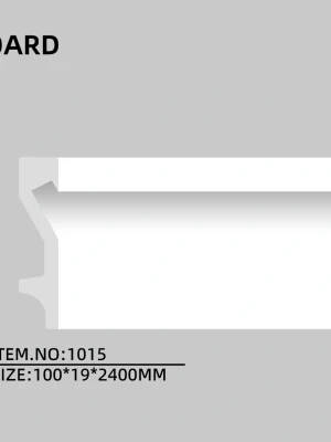 Polistirola grīdlīste LED lentei, 2400x100x19mm